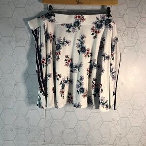 Joe boxer floral side stripe mini skirt